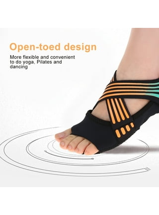 Non Skid Women Barre Yoga Shoes Pilates Grip Socks Toeless Machine