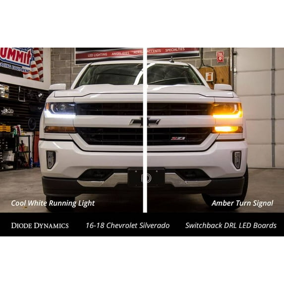 Diode Dynamics 2016-2018 Fits Chevrolet Silverado 1500 Switchback DRL Boards Universal DD2239