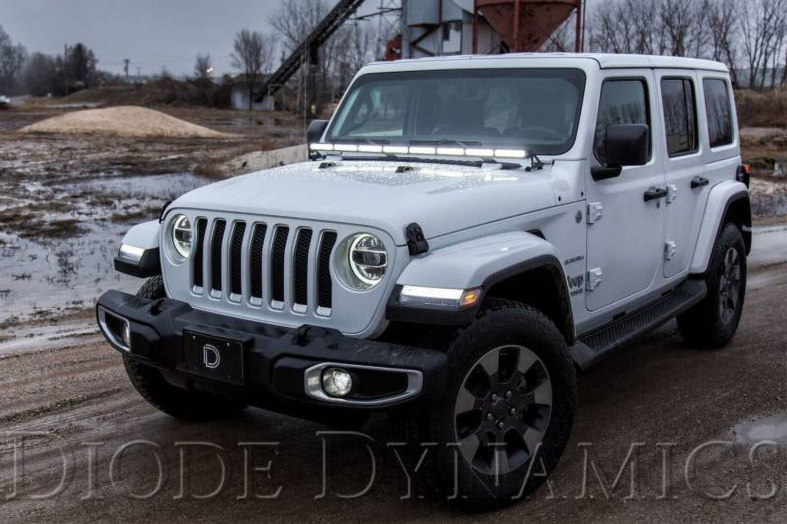 Diode Dynamics 20182019 Fits Jeep Wrangler 2020 Fits Jeep Gladiator SS50 Hood LED Kit White