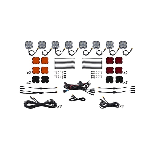 Stage Series Single-Color LED Rock Light Kit (8-pack)