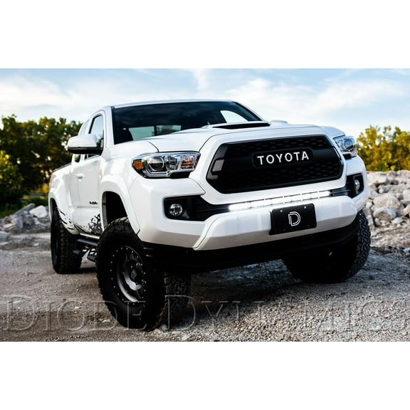 Diode Dynamics 30 Light LED Light Bar Kit Stealth Clear Driving 16-19 Tacoma Fits select: 2016-2023 TOYOTA TACOMA