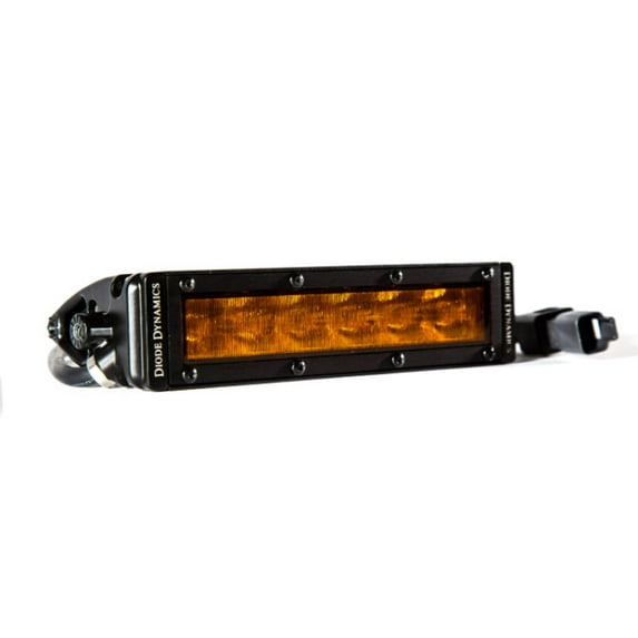 Diode Dynamics 6in. LED Light Bar Single Row Straight SS6 Amber Wide Single