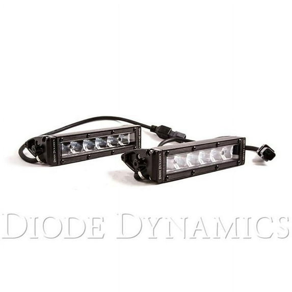 Diode Dynamics 6in. LED Light Bar Single Row Straight SS6 White Pair