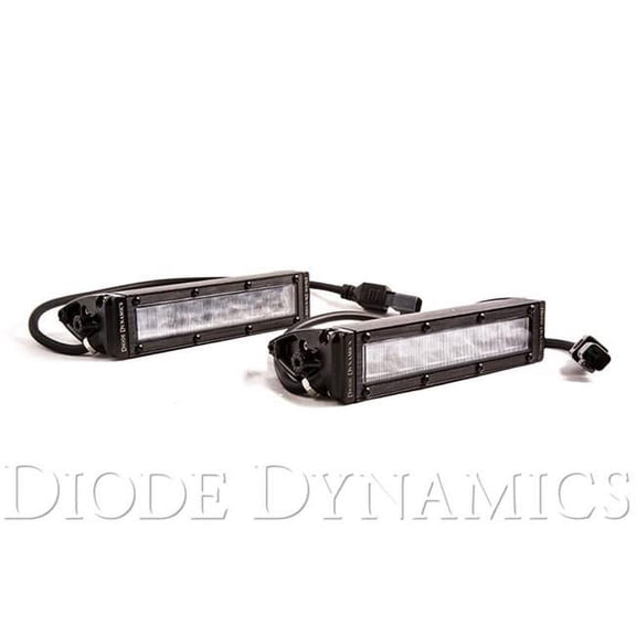 Diode Dynamics 6in. LED Light Bar Single Row Straight SS6 White Wide Pair