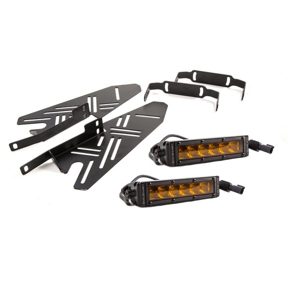 For 2017-19 Ford Raptor SS Fog Kit SS 6.0" Amber Driving Diode Dynamics