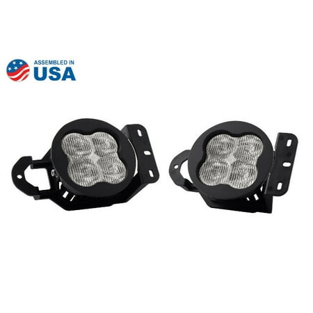 Diode Dynamics DD6580 SS3 Type MS LED Fog Light Kit Pro White SAE Fog Fits select: 2018-2019,2021 JEEP WRANGLER UNLIMITED