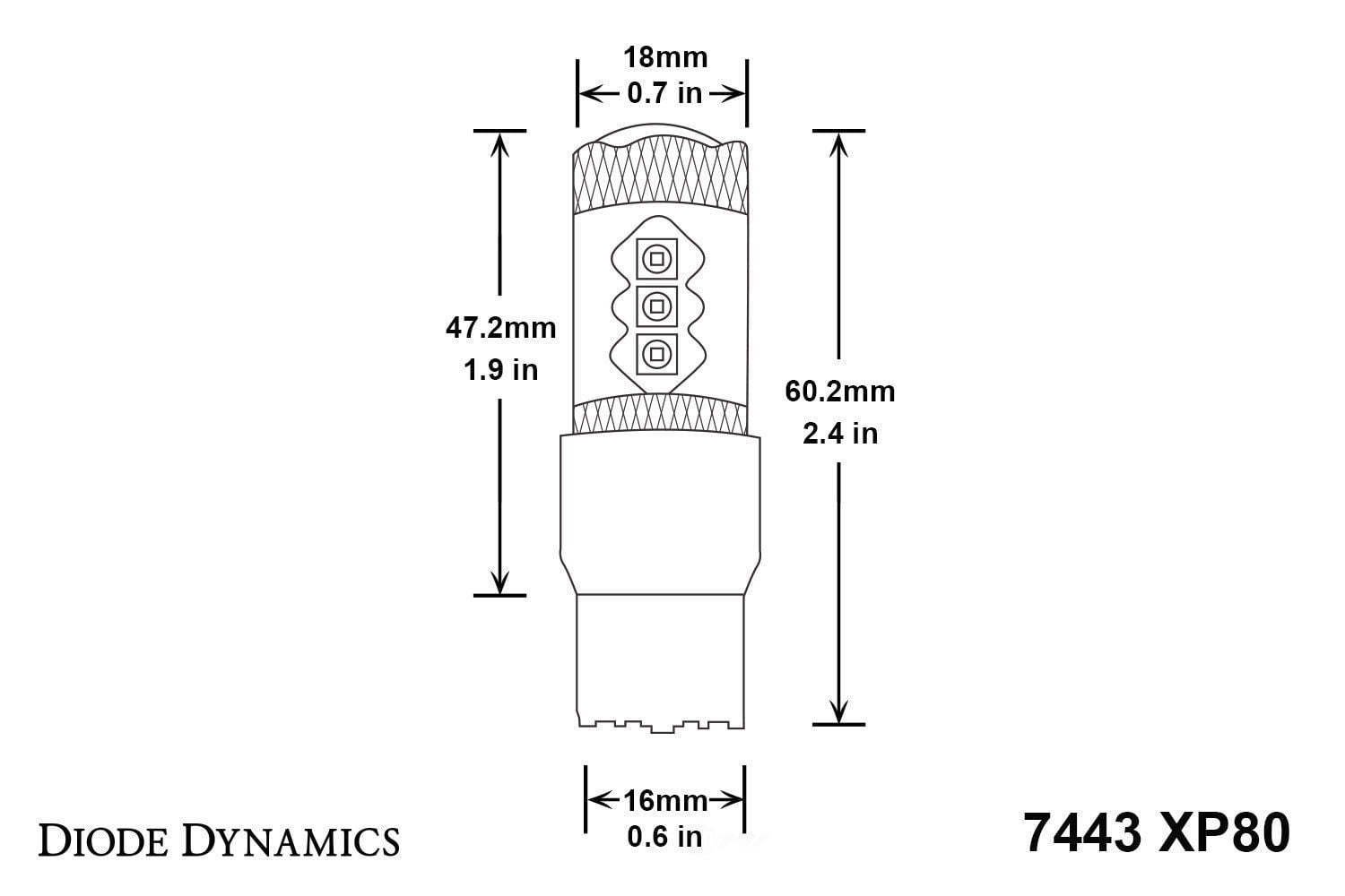 Diode Dynamics DD0114P Turn Signal Light Bulb