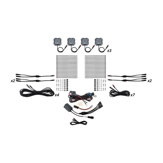 Diode Dynamics RGBW Rock Light Installer Kit w/Controller (12-pack)