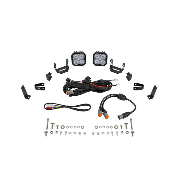 Diode Dynamics SS3 LED Bumper 1 Inch Roll Bar Kit Pro White SAE Fog Pair DD7681