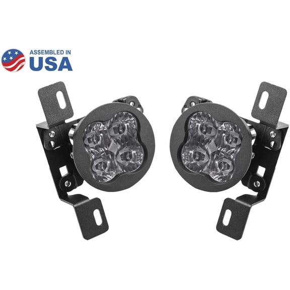 Diode Dynamics SS3 LED Fog Light Kit, Wrangler, White Driving Sport Fits select: 2015-2019,2021 JEEP WRANGLER UNLIMITED