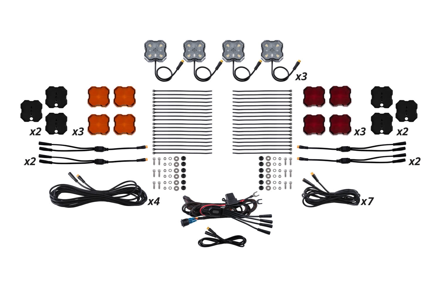 Diode Dynamics Stage Series Single Color LED Rock Light Kit (12-Pack ...