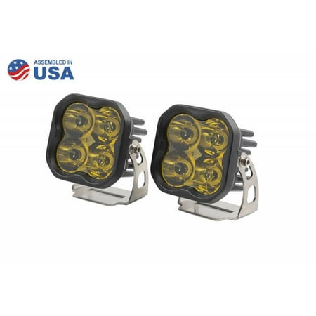Diode Dynamics Worklight SS3 Pro Yellow Spot Standard Pair Universal DD6135P