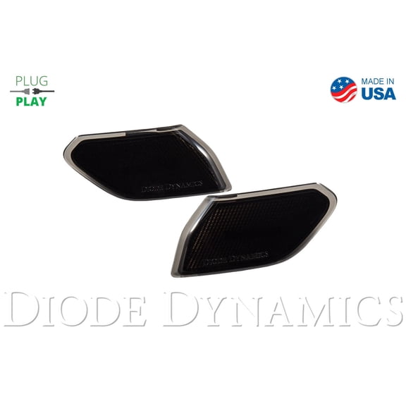 Diode Dynamics for Jeep JL Sidemarkers Smoked Set Fits select: 2018-2019 JEEP WRANGLER UNLIMITED, 2020 JEEP GLADIATOR