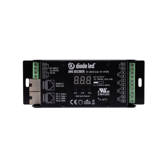 Diode LED DI-1810 DMX 4 Channel Decoder
