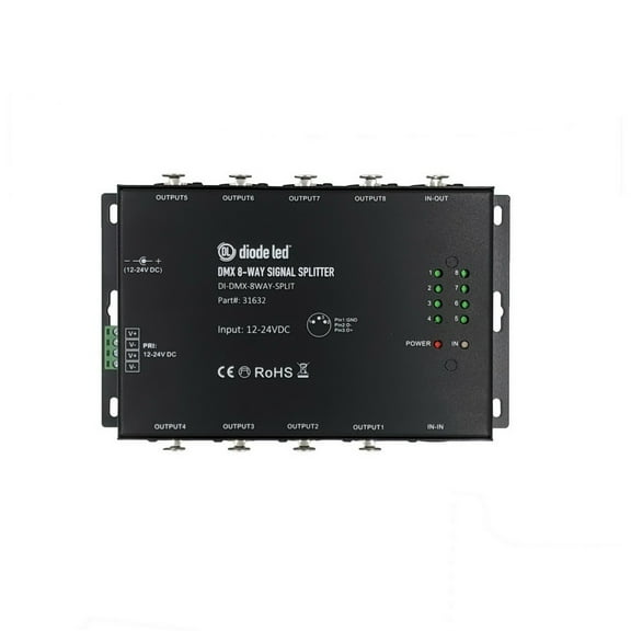 Diode LED DI-DMX-8WAY-SPLIT DMX 8-Way Splitter