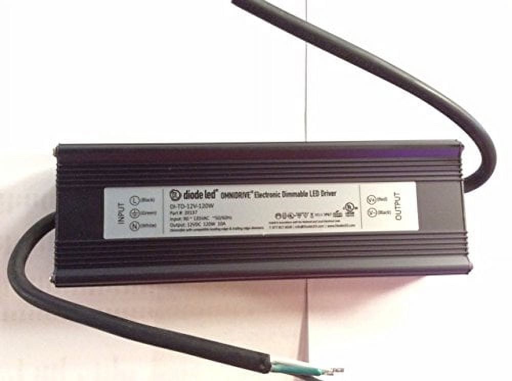 Omnidrive 120W Black Electronic LED Driver for Outdoor Use