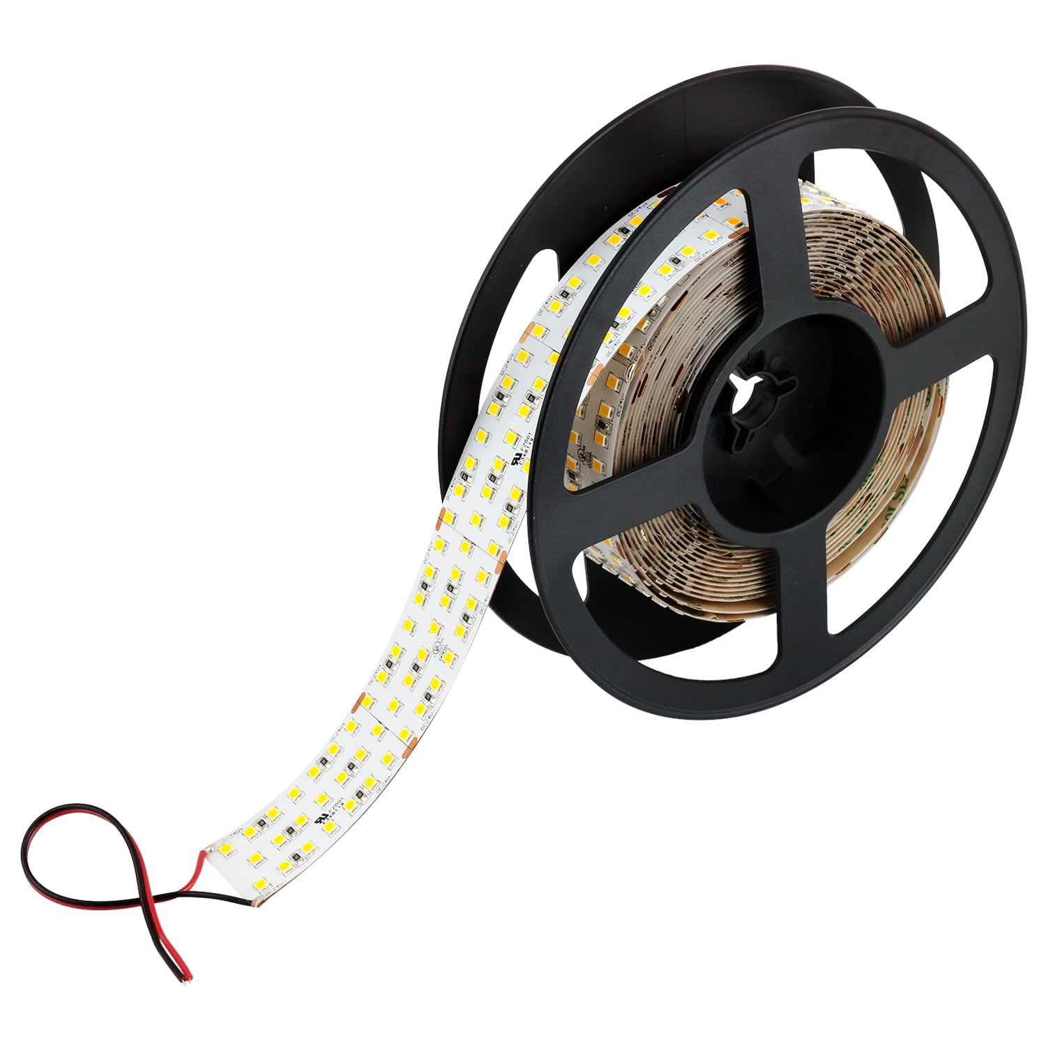 Diodesy- BZL/180W/24V/D/30K/TRIPLE LED Triple Row Strip Light, 16Ft/4.8m Soft White 3000K, 24V, UL Listed, Flexible Tape Roll Light for Bedroom, Party Decoration, Kitchen, 180W, 3500 Lumens, CRI80+