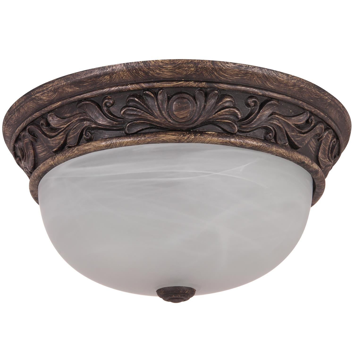 Diodesy- DAB13/AL 13? Flush Mount Ceiling Light, 2-Light Fixture with ...