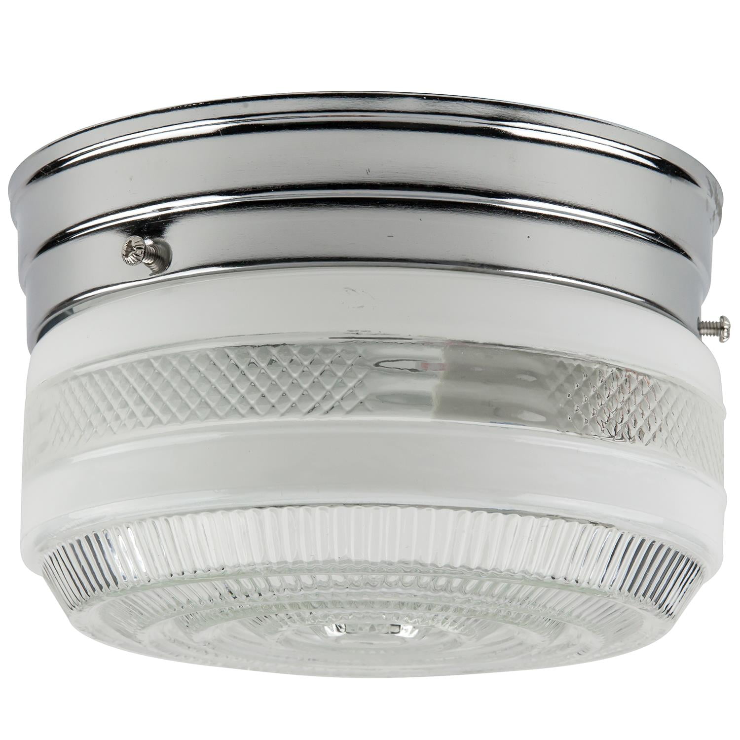 Diodesy Flush Mount Ceiling Light - 13 Inch Alabaster Glass Shade 2-Light Antique Bronze - View #3
