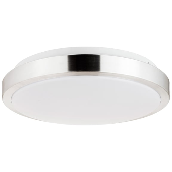 Diodesy- LFX/AM/11?/15W/SCT5 11 inch LED Slim Flush Mount Ceiling Light Fixture, 15W (80W EQ), 2700K/3000K/3500K/4000K/5000K Color Adjustable, Brushed Nickel, Dimmable Lighting for Bathroom, Bedroom