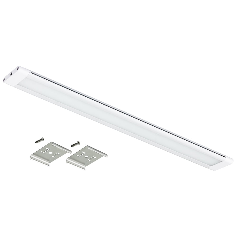 Diodesy- LFX/UCF/12/40K LED Under Cabinet Lights, 12 Inch Linear Under Counter Fixtures for Kitchen Cabinet/Cupboard/Closet/Desk, 4000K Cool White, Dimmable, 5 Watts, 300 Lumens, 24V, UL Listed