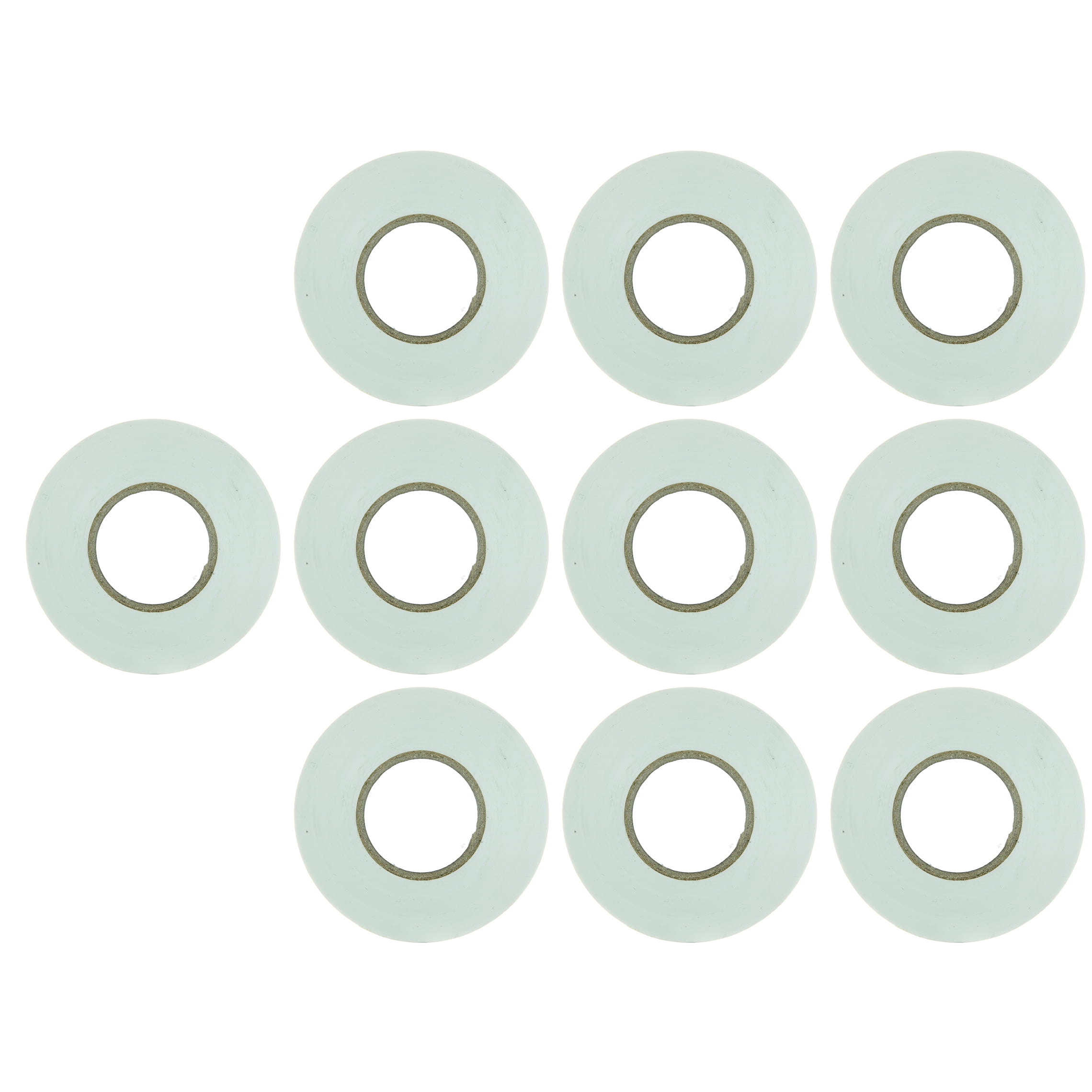 Diodesy- Pack of 10 60-feet Roll White Electrical Tape, Basics Vinyl PVC Tape, Professional Grade, Multipurpose Insulating High Temperature Wrapping, Flame Retardant, Weatherproof, UL Listed