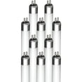 thumbnail image 1 of Diodesy- Pack of 10 T5/LED/BPD/2?/12W/50K T5 High Output LED Ballast Bypass Tube Light, Shatterproof Dual-End Powered, F24T5 Fluorescent Replacement, 5000K Bright White, 12W, 1500LM, G5 Mini Base, UL, 1 of 2