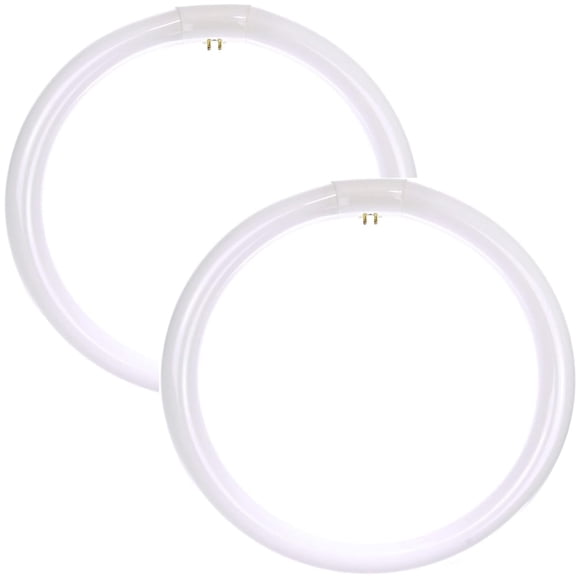 Diodesy- Pack of 2 FC12T9/WW T9 Circline Round Fluorescent Light Bulb, Circular Lamp Replacement for Circle Ceiling Fixture Lamp, Kitchen and Bath Fluorescent Lamp, 3000K Soft White, 32W, 2600 Lumen