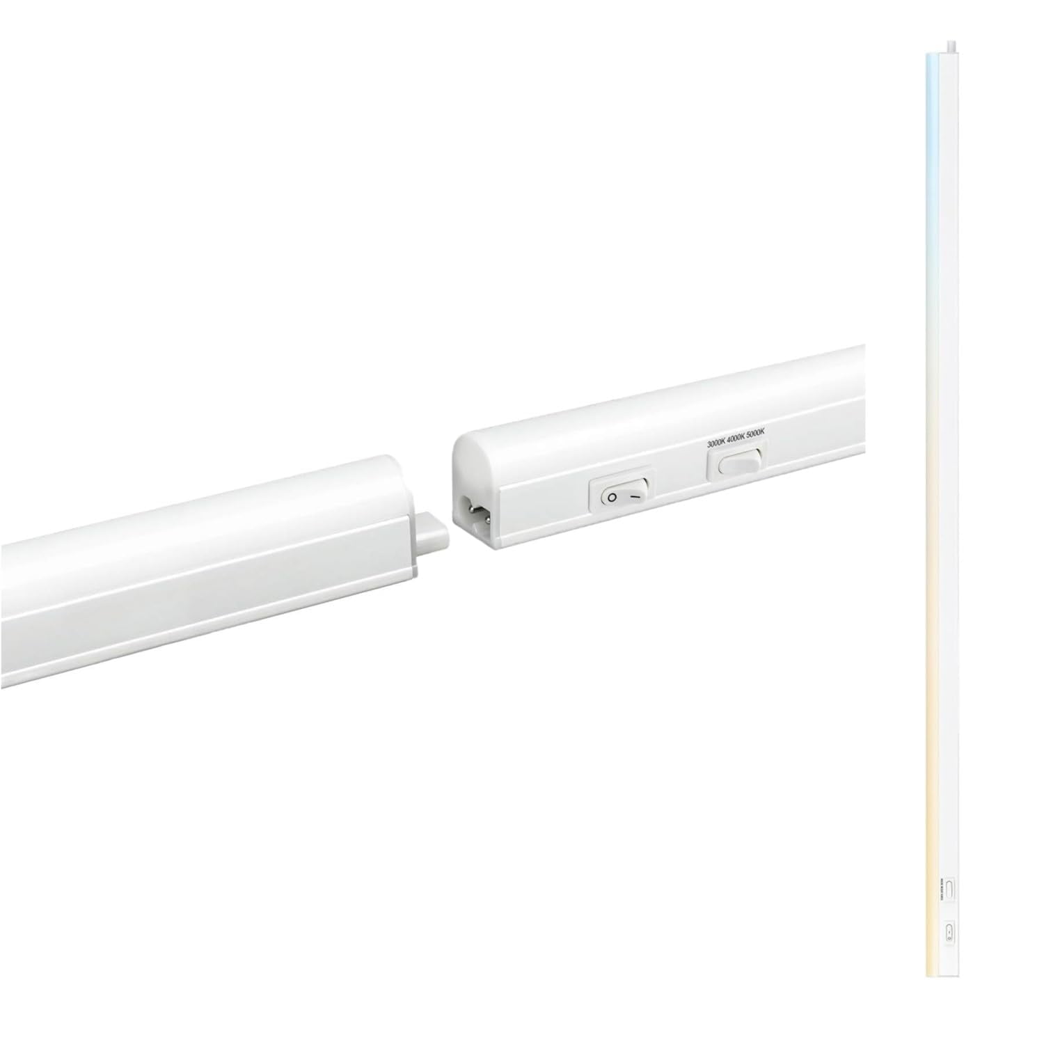 Diodesy- Pack of 2 LFX/UC/46?/16W/SCT LED Under Cabinet Lighting, Hardwired Installation, 46 Inch, 16W, 3CCT Color Selectable 3000/4000K/5000K, Linkable Tube for Counter Top Shelf, Pantry, Closet