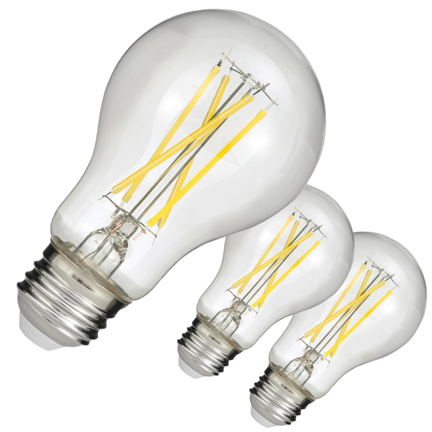 Light Code 927 Diodesy- Pack of 3 A19/LED/FS/7.6W/927 A19 LED Filament Light Bulb, 7 ...
