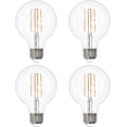 thumbnail image 1 of Diodesy- Pack of 4 G25/LED/FS/8.5W/922 G25 LED Edison Globe Light Bulb, Dimmable Vintage Antique Long Filament for Vanity Bathroom Bedroom Light Bulbs, 2700K Warm White, 8.5W (100 EQ), Clear Glass, UL, 1 of 2
