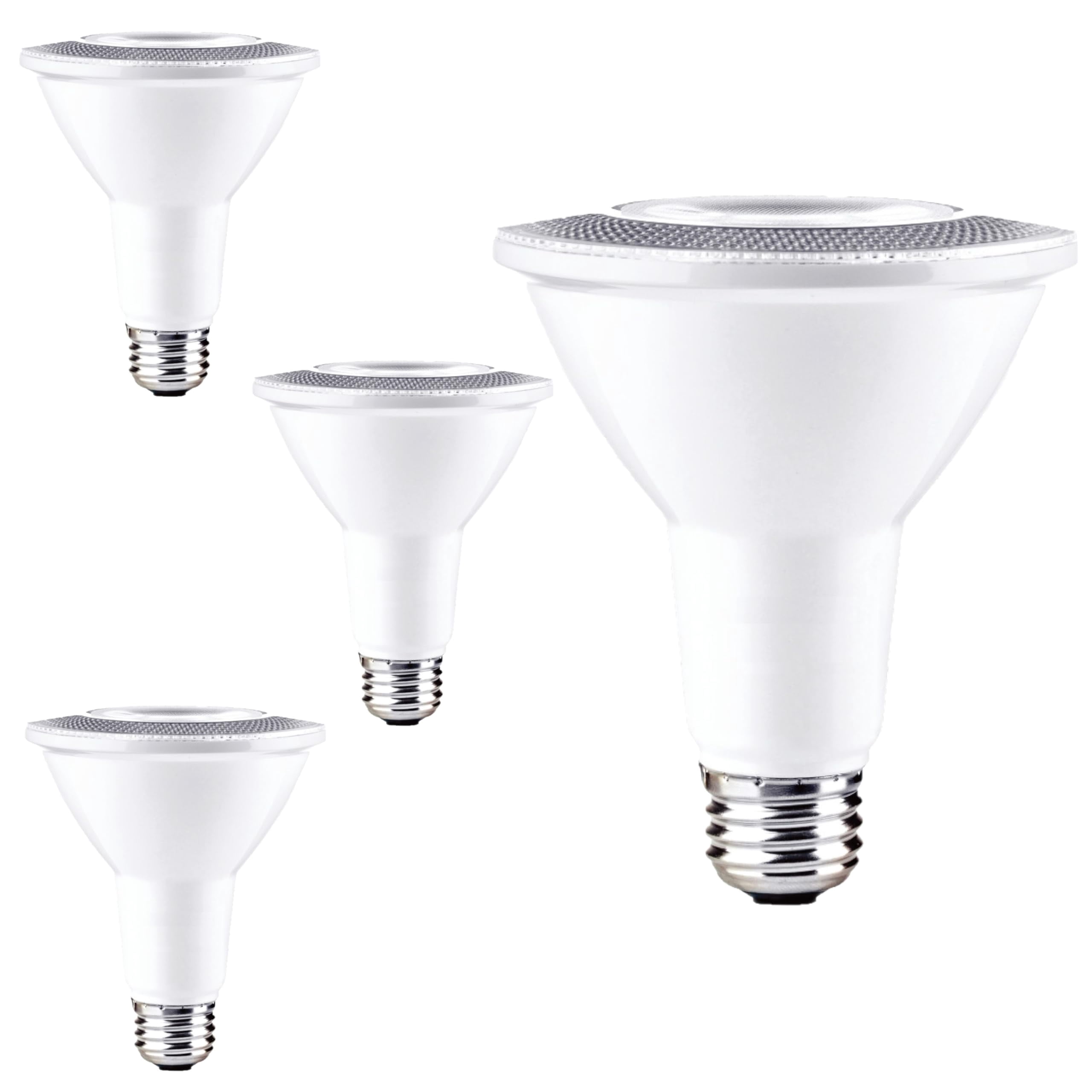 Diodesy- Pack of 4 LED10PAR30L/B-FL40/830/WD/2 PAR30 LED Long Neck Basics Flood Wet Light Bulb, 10W (75W Incandescent Equiv) 3000K Soft White, Dimmable, E26 Waterproof Energy Efficient, 800 Lumen, UL