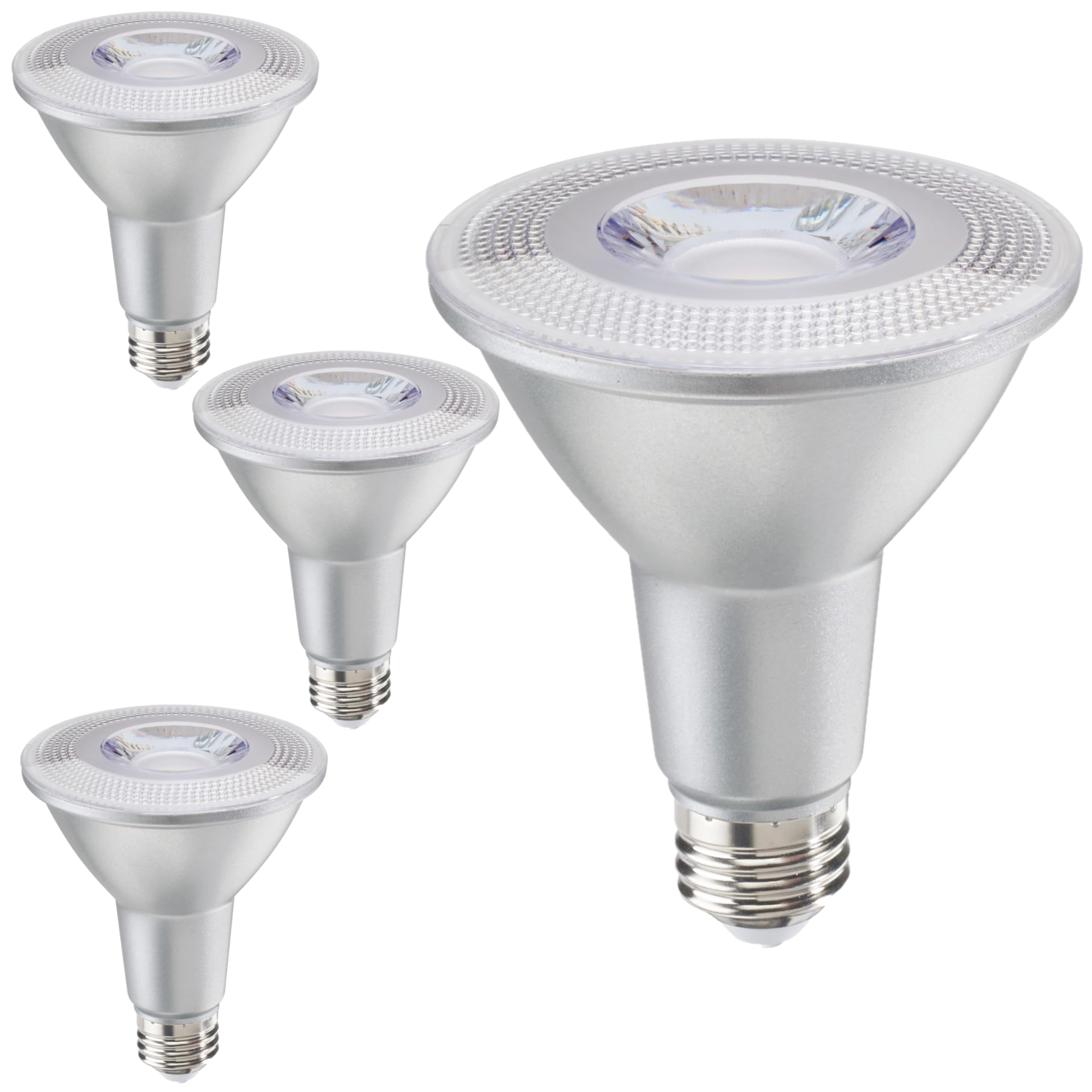 Diodesy- Pack of 4 LED10PAR30L/NF25/827/WD/2 PAR30 LED Long Neck Flood Wet Light Bulb, 10W (75W Incandescent Equiv.), 2700K Warm White, Dimmable, Long Lasting, E26 Security Light for Accent/Tracking