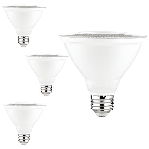 Diodesy- Pack of 4 LED10PAR30S/B-FL40/830/WD/2 PAR20 LED Short Neck Flood Wet Light Bulb, 10W (75W Incandescent Equiv) 3000K Soft White, Dimmable, E26 Waterproof Energy Efficient, 800 Lumen, UL Listed