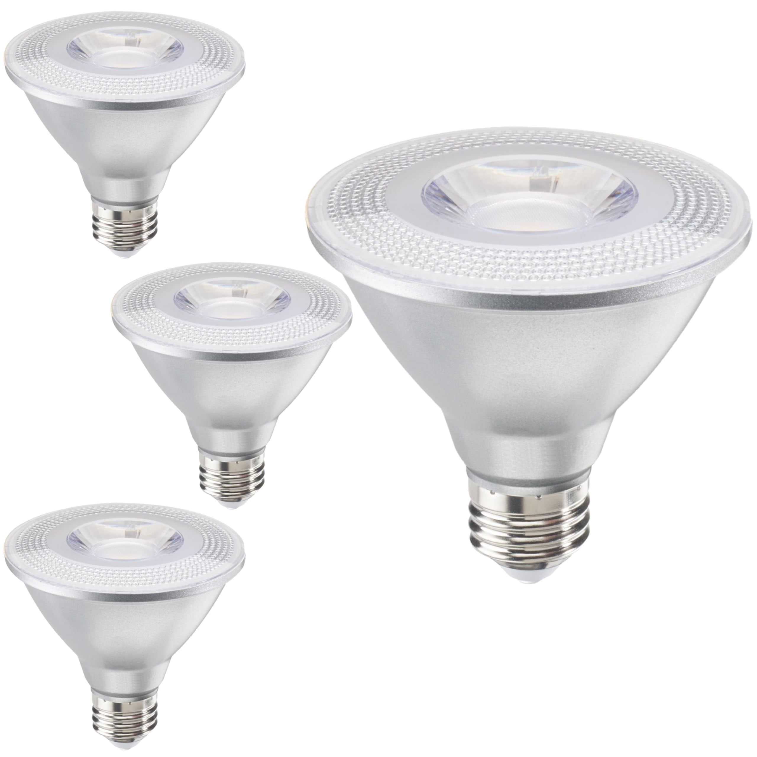 Diodesy- Pack of 4 LED10PAR30S/FL40/927/WD/2 PAR30 LED Short Neck Flood Wet Light Bulb, 10W (75W Incandescent Equiv.), 2700K Warm White, Dimmable, Long Lasting, E26 Security Light for Accent/Tracking