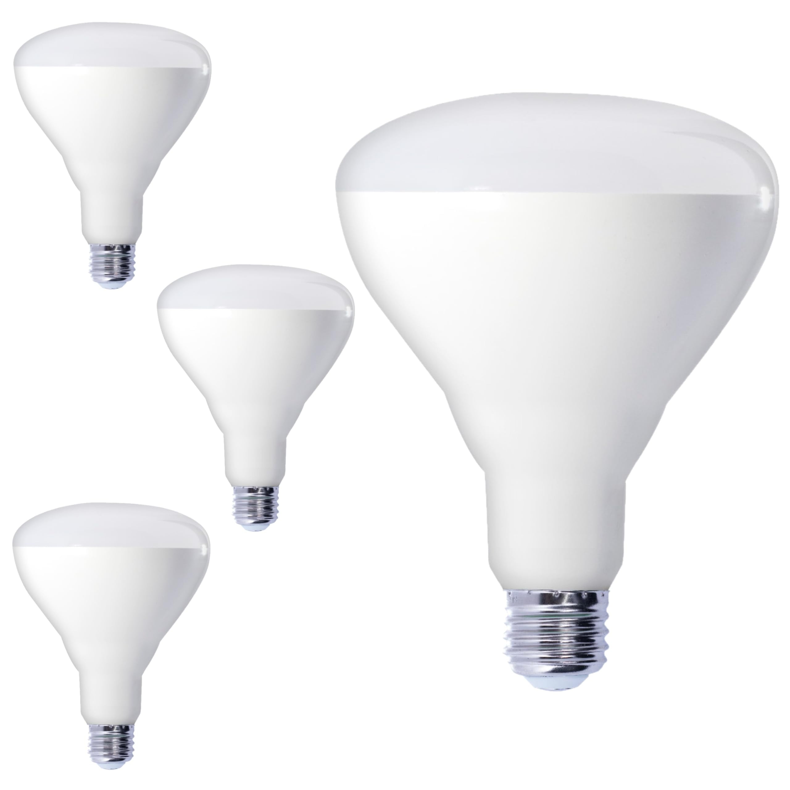 Diodesy- Pack of 4 LED15BR40/830/D/4 BR40 LED Reflector Light Bulb, Indoor Flood Light, CRI80, 3000K Soft White, 15W (75W Equivalent), 1100 Lumen, Interior Dimmable Recessed Can Light Bulbs, UL Listed