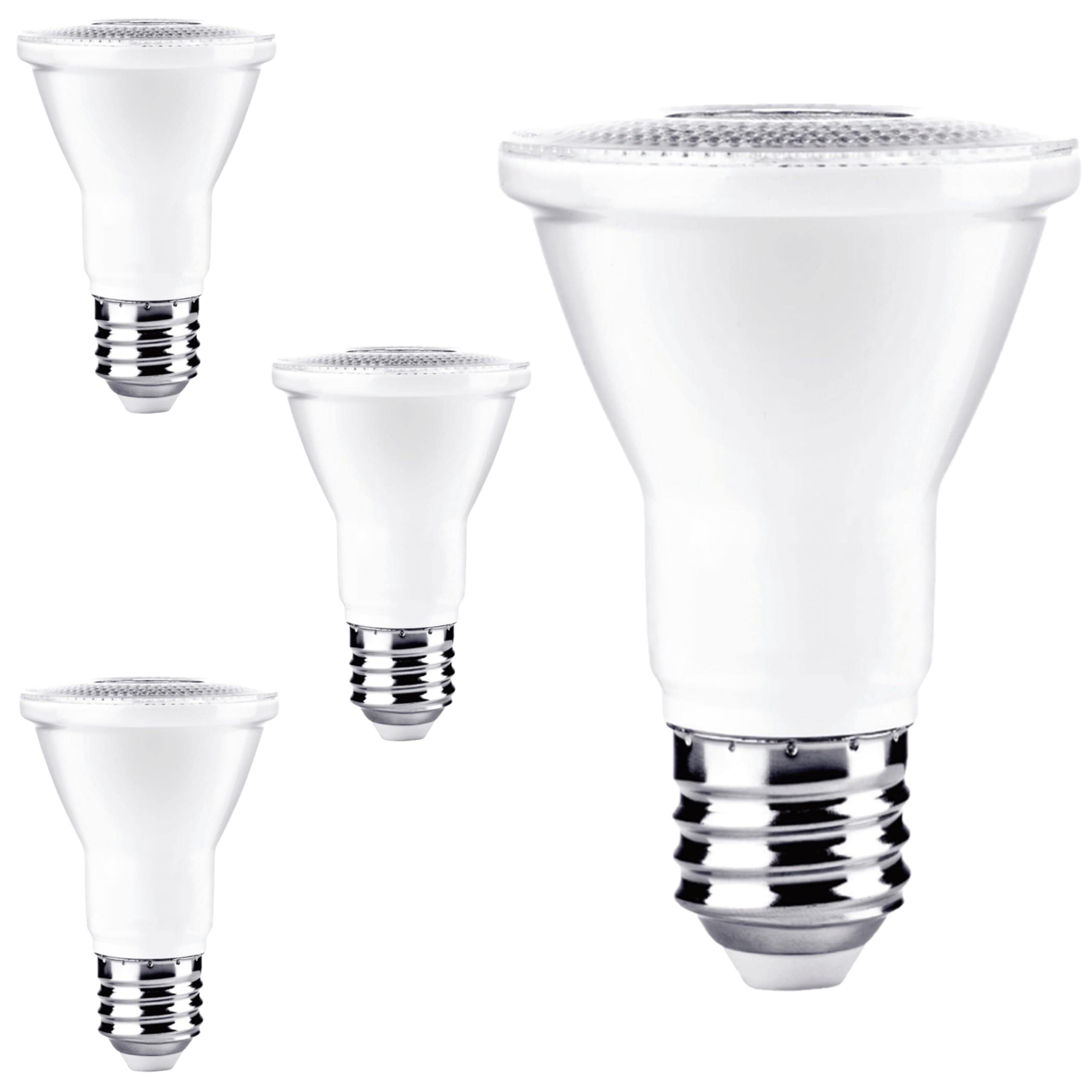 Diodesy- Pack of 4 LED7PAR20/B-FL40/830/WD/2 PAR20 LED Flood Wet Light Bulb, 7W (50 Watts Incandescent Equiv.) 3000K Soft White, Dimmable, E26 Waterproof Energy Efficient, 500 Lumens, UL Listed