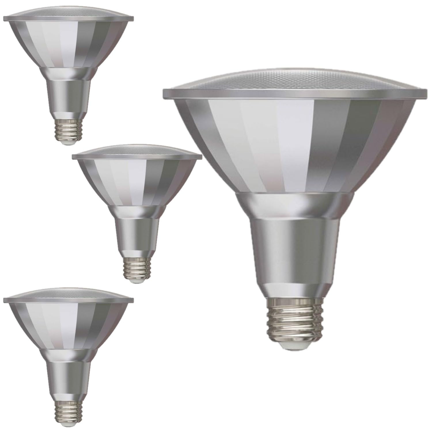Diodesy- Pack of 4 LED7PAR20/FL40/830/WD/2 PAR38 Outdoor LED Flood Wet Light Bulb, 18W (85W Incandescent Equiv.), 2700K Warm White, Dimmable, Long Lasting, E26 Security Light for Accent/Tracking, UL