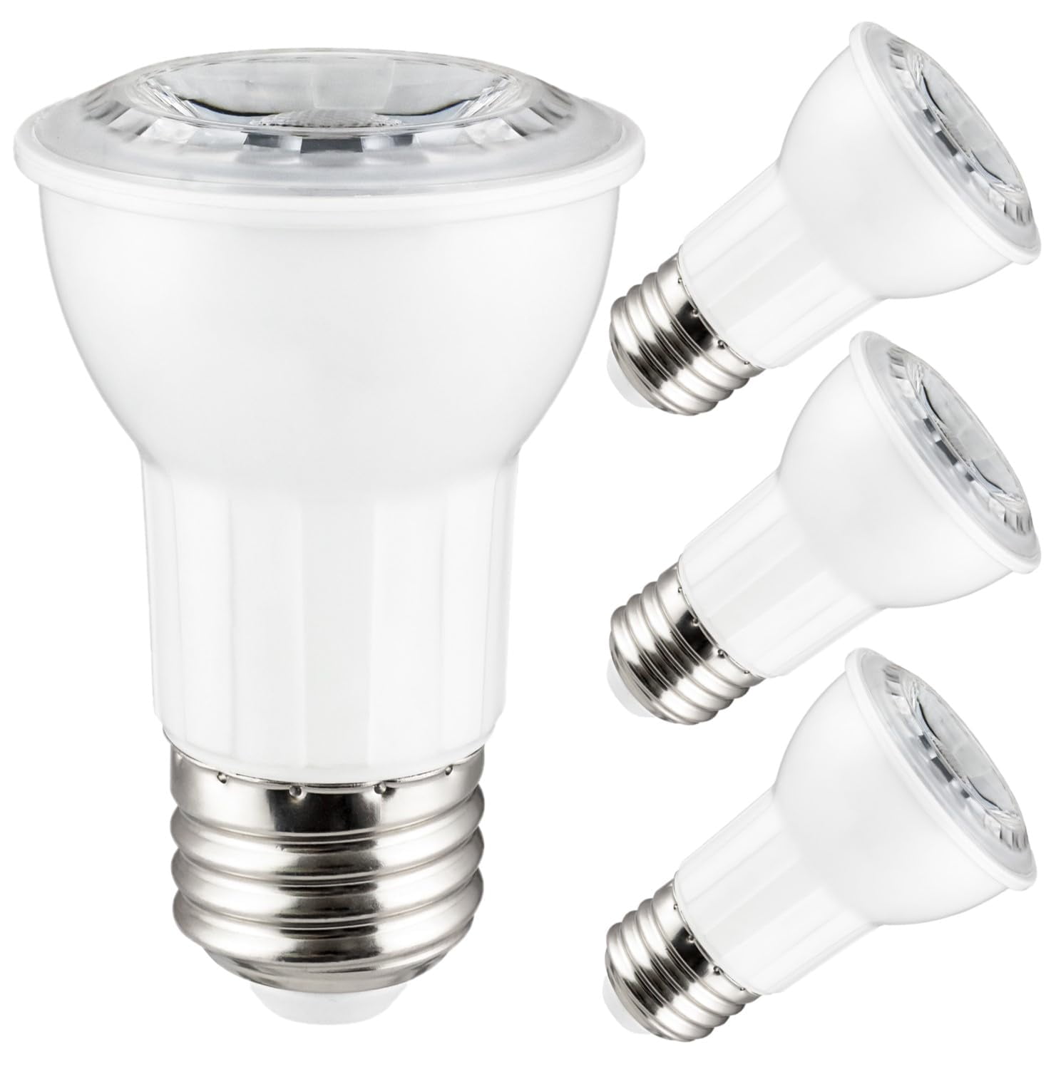 Diodesy- Pack of 4 PAR16/LED/6W/930 PAR16 LED Reflector Light Bulb, 6W (50-Watt Equivalent), 3000K Soft White, E26 Dimmable Bulb for Flood Light, Spot Light, Range Hood Light, Enclosed Fixture Rated