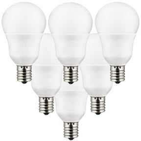 Diodesy- Pack of 6 A15/LED/6W/E17/D/FR/30K LED Dimmable Bulb for Ceiling Fan, Refrigerator, Fixtures and Desk Lamp, 3000K Soft White, 480 Lumen, Intermediate Base E17, Frosted Finish, ETL Listed
