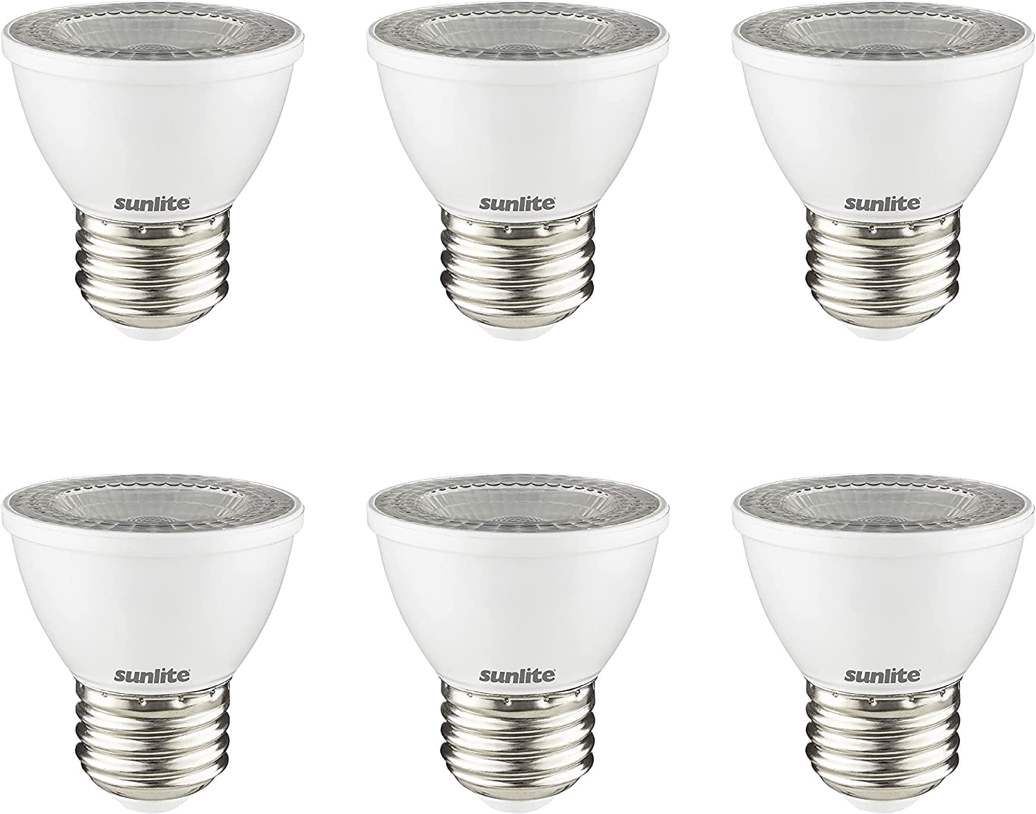 Diodesy- Pack of 6 MR16/LED/7W/MED/D/30K/6PK MR16 LED Short Neck Light Bulb, 7 Watt (60W Halogen EQ), 3000K Soft White, E26 Dimmable, Spotlights for Outdoor Landscape, Tracking Lights, Recessed, ETL