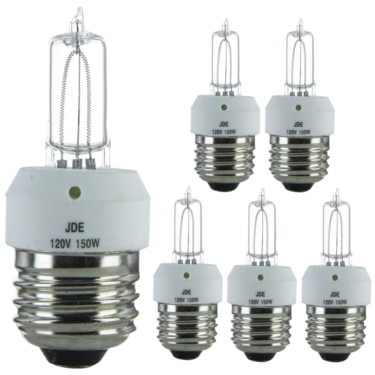 Diodesy- Pack of 6 Q150/CL/MED Halogen Light Bulb for Lamps/Track ...