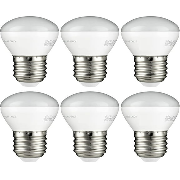 Diodesy- Pack of 6 R14/LED/E26/4W/30K R14 LED Mini Reflector Flood Light Bulb, 4W (25-Watts Equivalent), Dimmable, 3000K Soft White, 250 Lumens, Curio Cabinet Light Bulb, E26 Short Light Bulbs, ETL