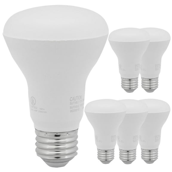 Diodesy- Pack of 6 R20/LED/8W/CRI90/40K LED R20 Reflector Light Bulb, 8 Watts (50W Equivalent), Dimmable, 4000K Cool White, Medium E26 Base, 525 Lumens, Flood Light for Recessed Can Use, UL Listed