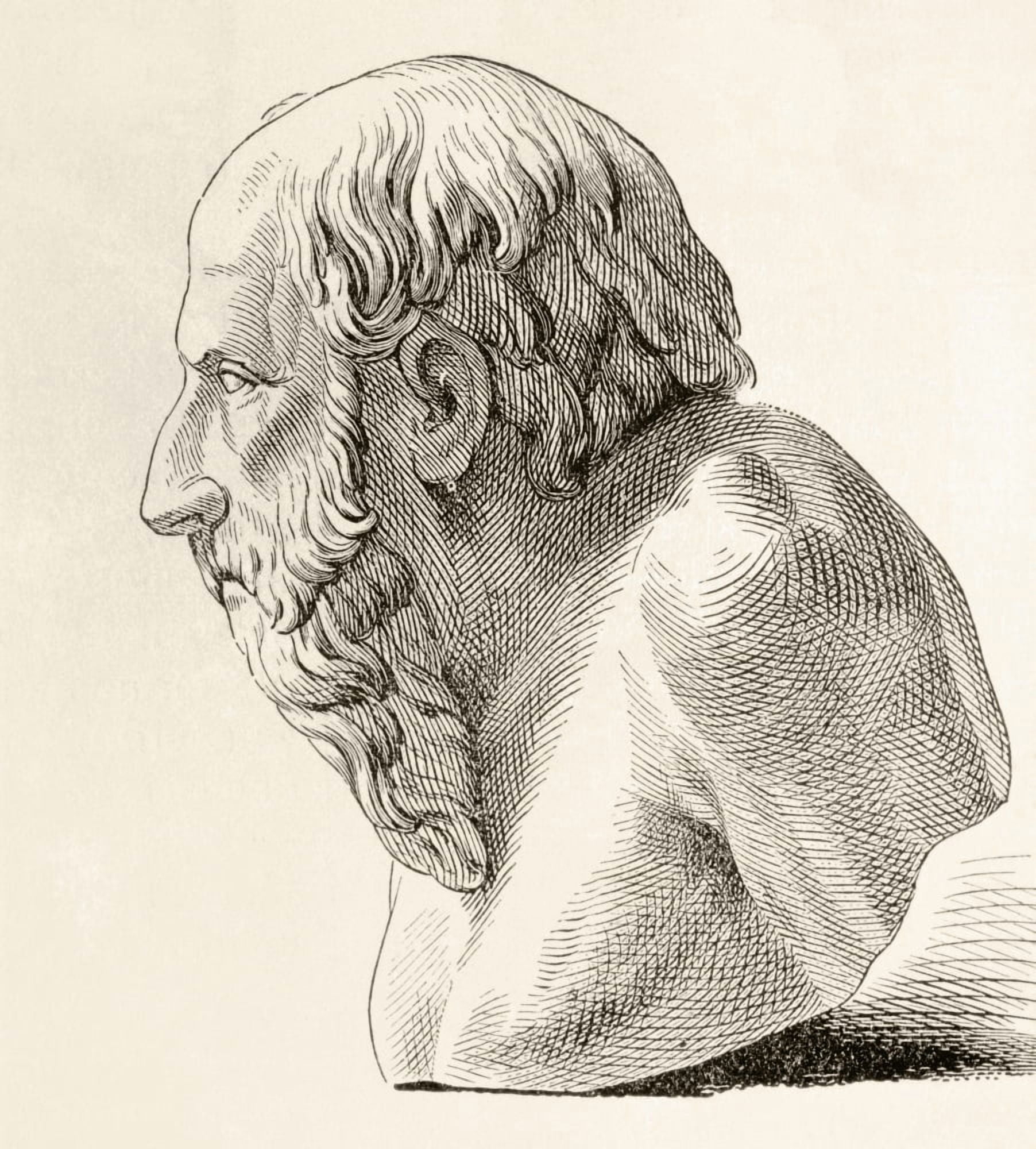 Diogenes Of Sinope Aka Diogenes The Cynic Born Circa 412 Bc Died 323 Bc Greek Philosopher From El Mundo Ilustrado Published Barcelona 1880 Canvas Art - Ken Welsh Design Pics (14 x 15)