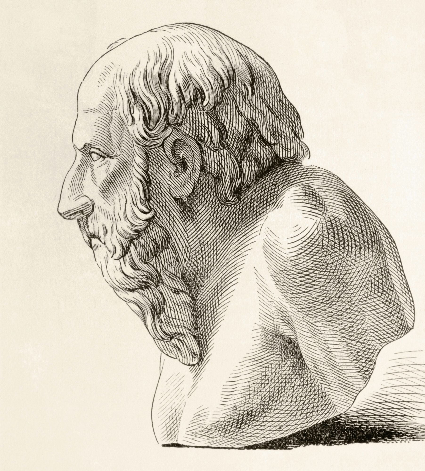 Diogenes Of Sinope Aka Diogenes The Cynic Born Circa 412 Bc Died 323 Bc Greek Philosopher From El Mundo Ilustrado Published Barcelona 1880 Canvas Art - Ken Welsh Design Pics (28 x 30)