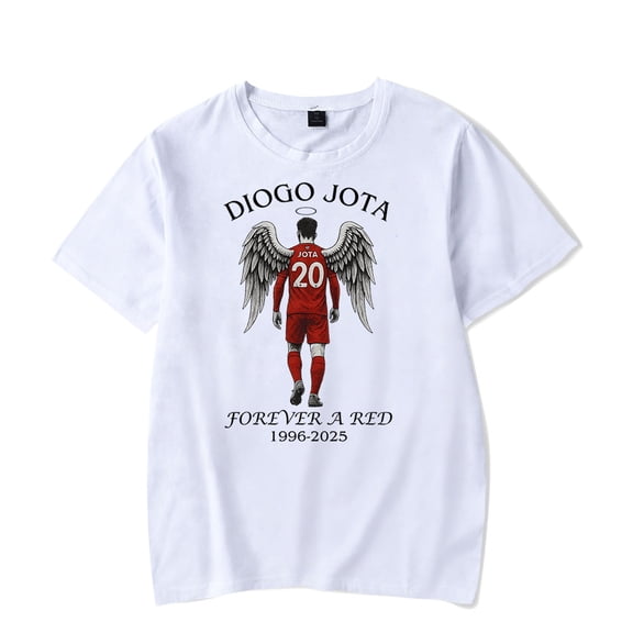 Diogo Jota Tribute Shirt – Forever a Red Angel Tee – RIP Jota 1996–2025 – Comfort Colors Soccer Fan Gift