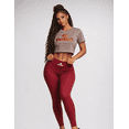 thumbnail image 1 of Dionies Women's Athletic Crop Tee, Gray, 1 of 5
