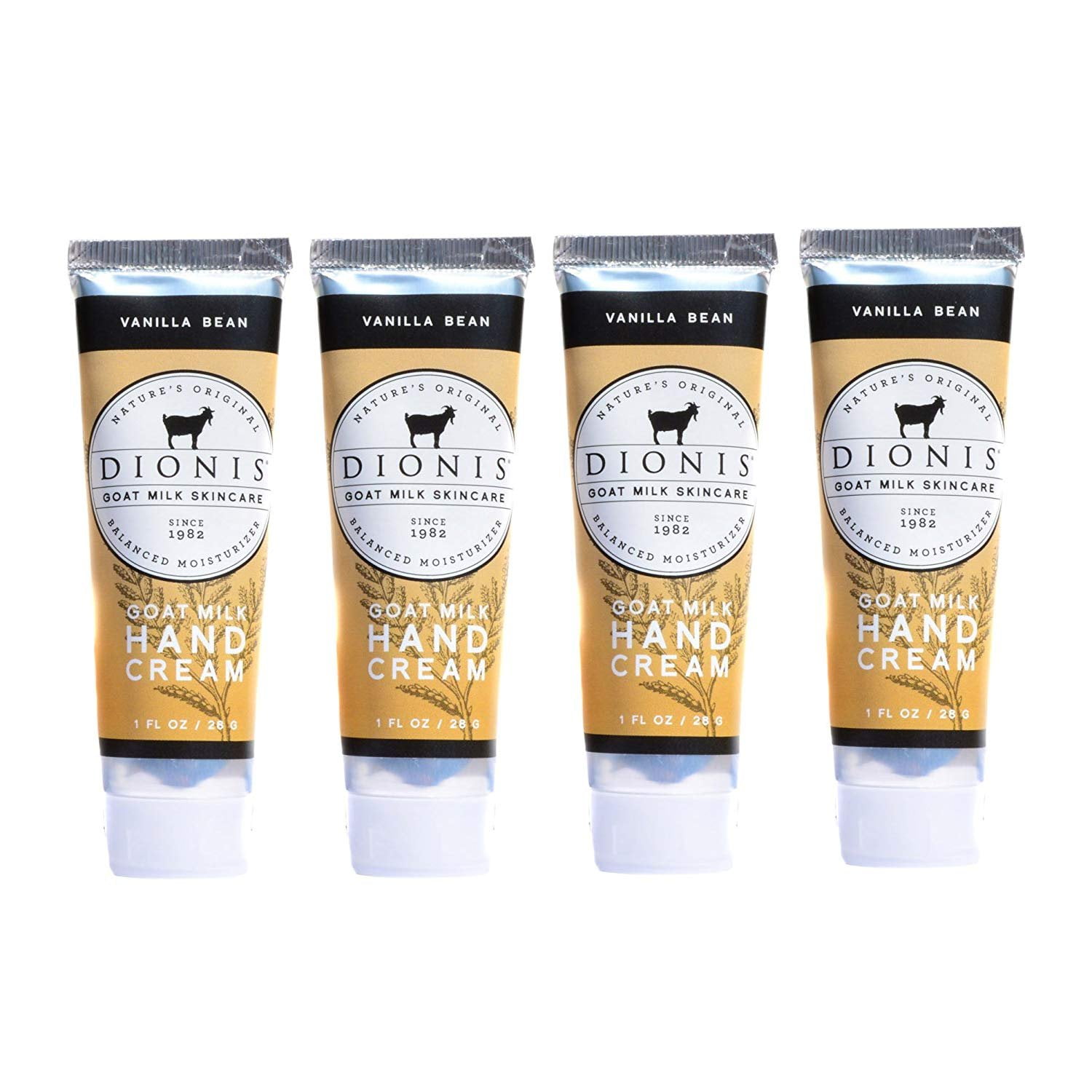Dionis Goat Milk Hand Cream 4 Piece Travel Gift Set Vanilla Bean