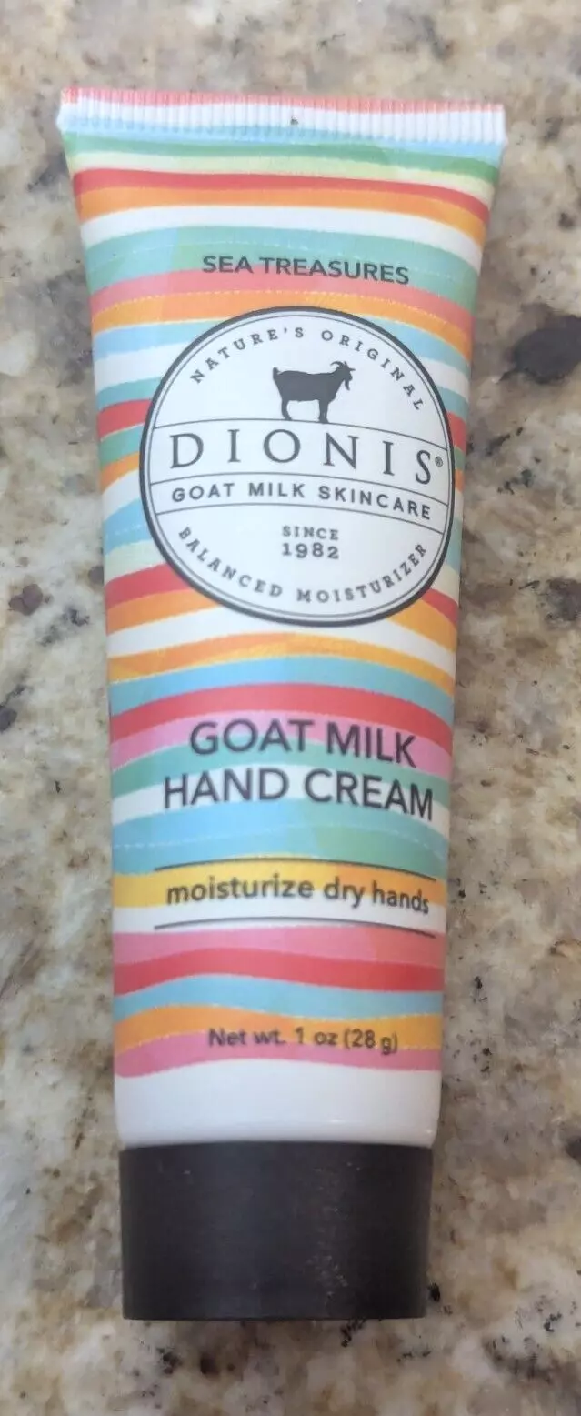 Dionis Goat Milk Sea Treasures Scented Hand Cream Travel Size 1 Oz